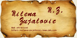 Milena Zujalović vizit kartica